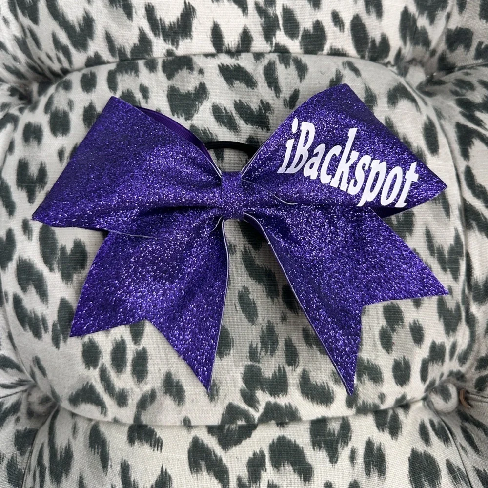 Purple iBackspot Cheerleading Bow